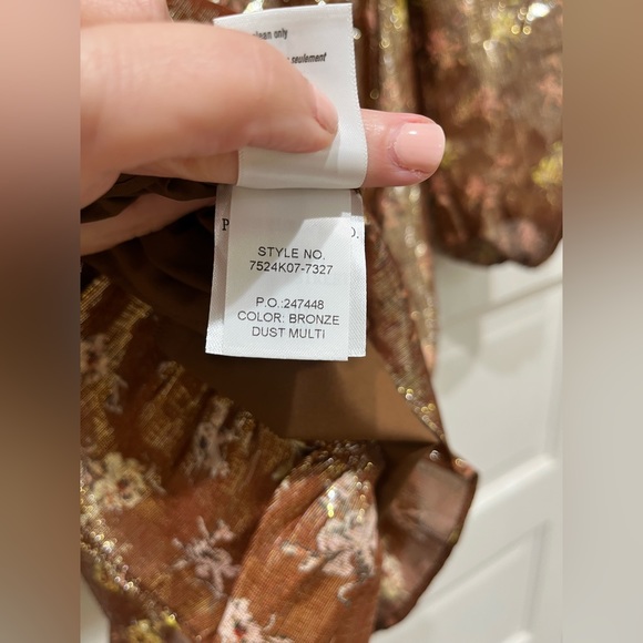 PAIGE “Noah” bronze dust dress. Size Small. NWT - Picture 13 of 15